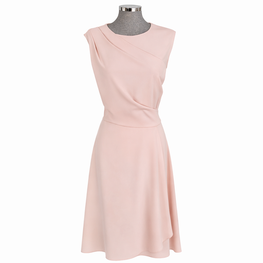 - Vestido crepé musgo Gina Bacconi • Talla XXL
