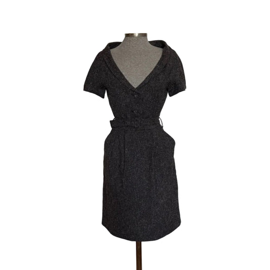 Vestido vintage escote surplice Adolfo Domínguez • Talla S