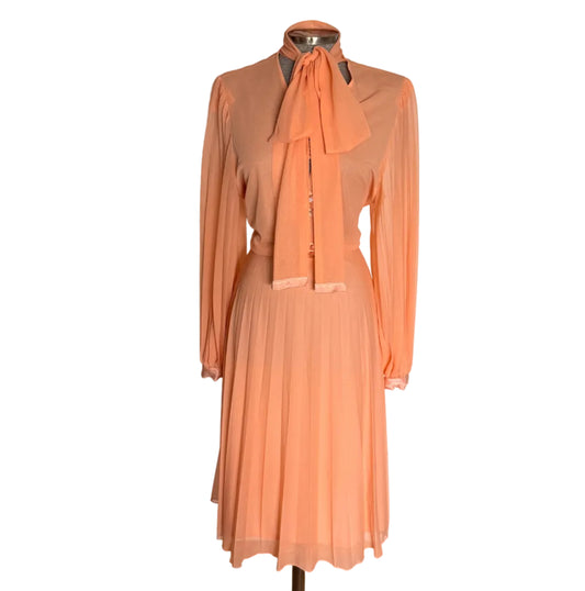 - Vestido plisado vintage 70s • Talla L