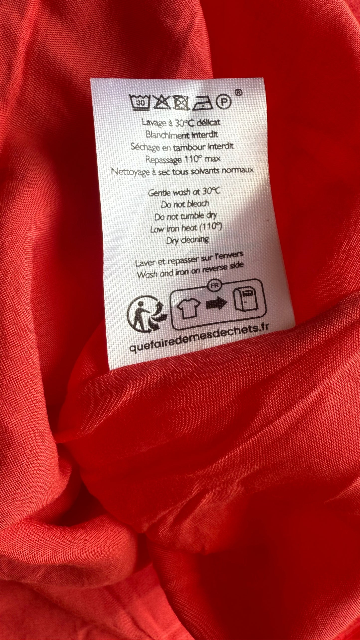 Blusa plisada coral Sézane • Talla XL