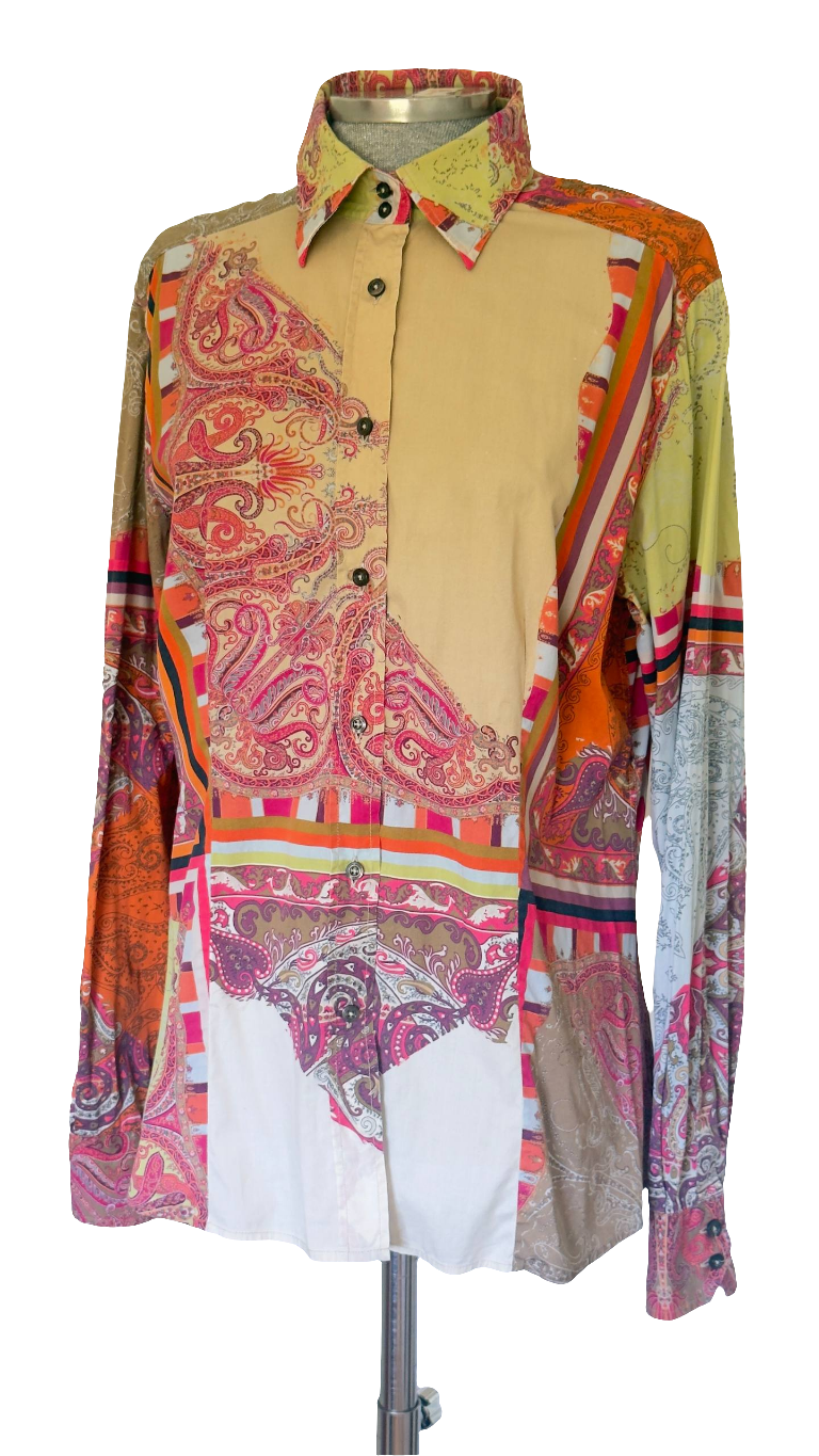 Camisa patchwork Etro • Talla 4XL