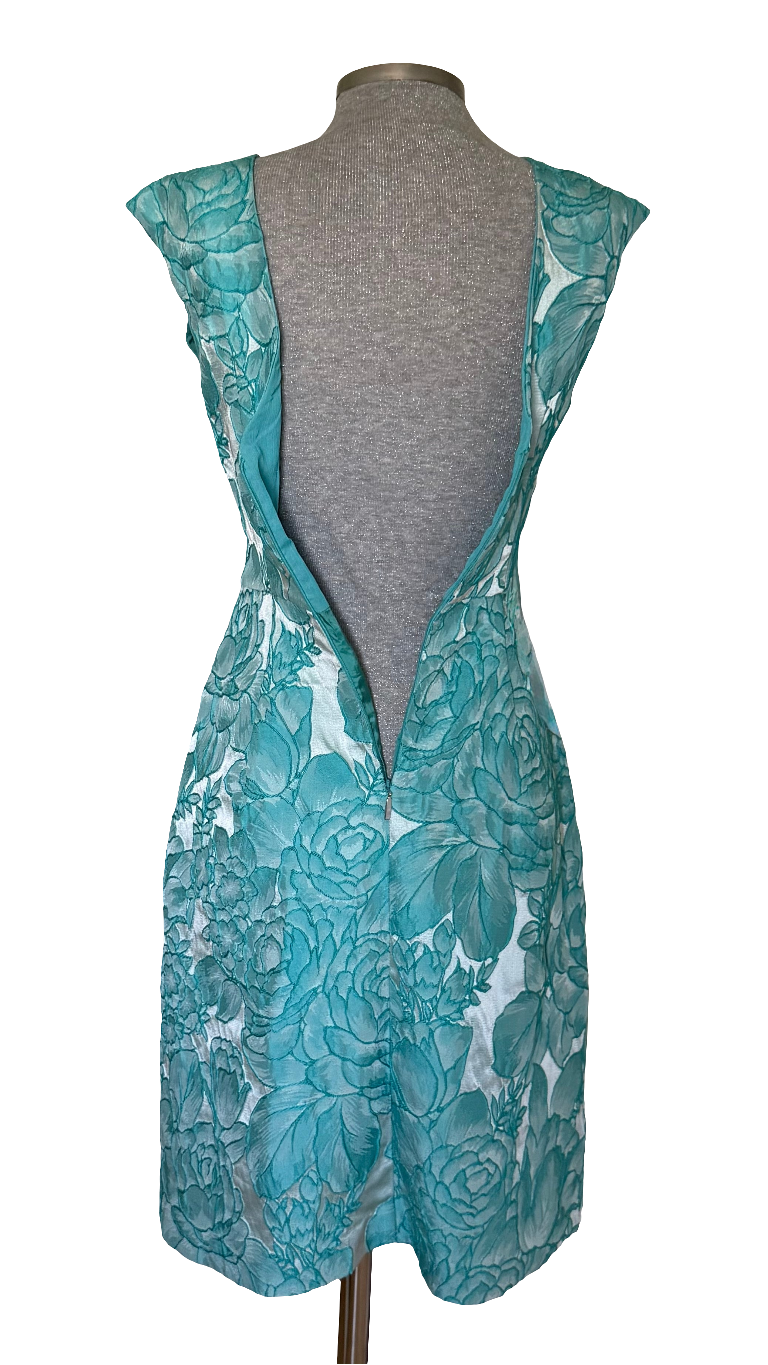 - Vestido brocado floral • Talla XS