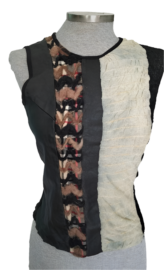 Top vintage patchwork Amaya Arzuaga • Talla M