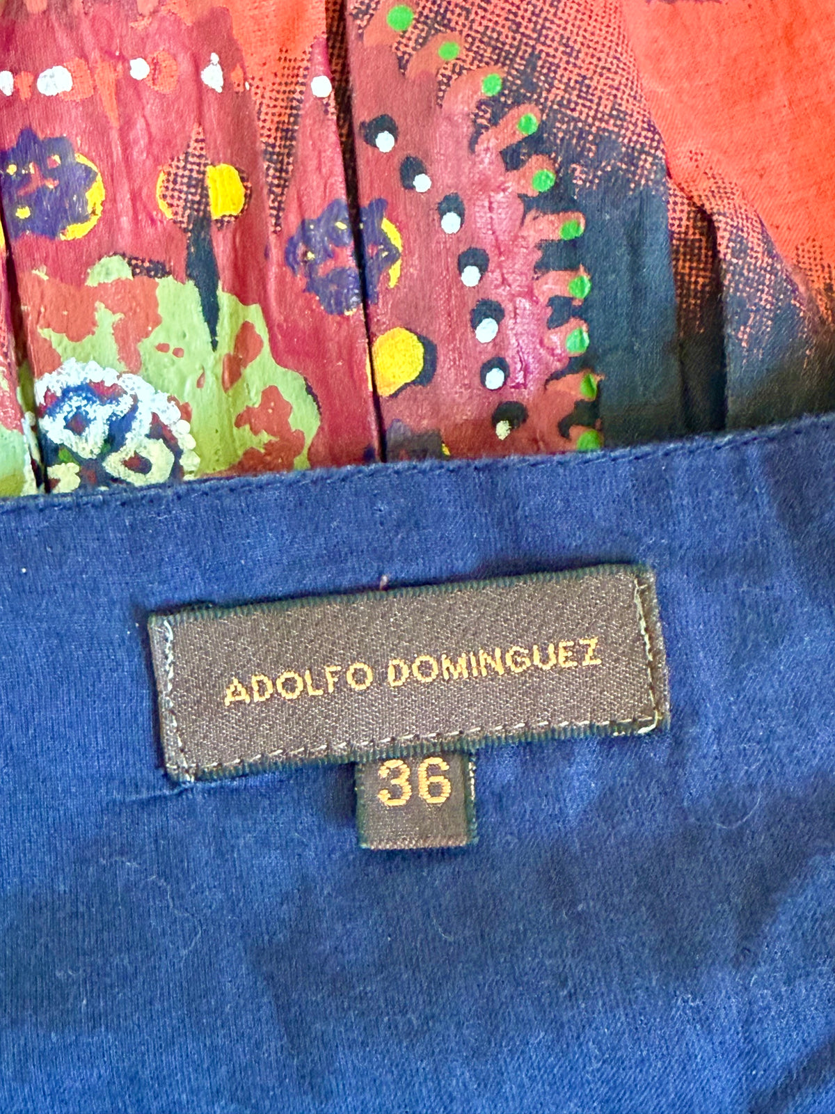 Vestido algodón vuelo Adolfo Domínguez • Talla S