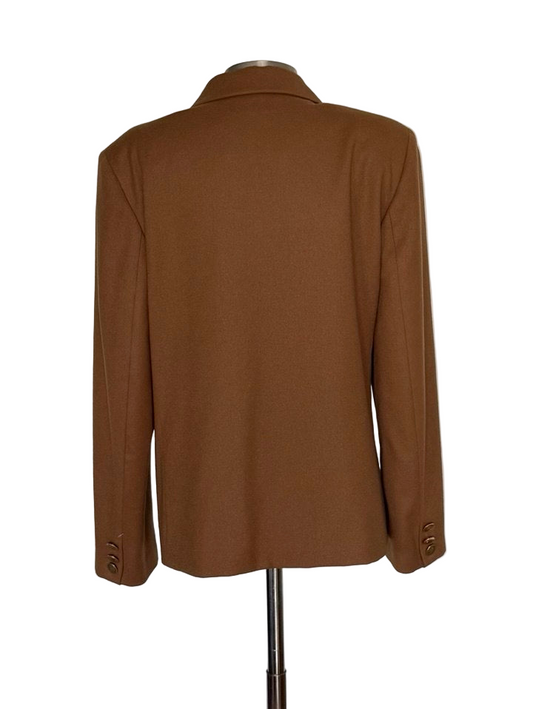 Americana Burberrys lana merino camel • Talla XXL