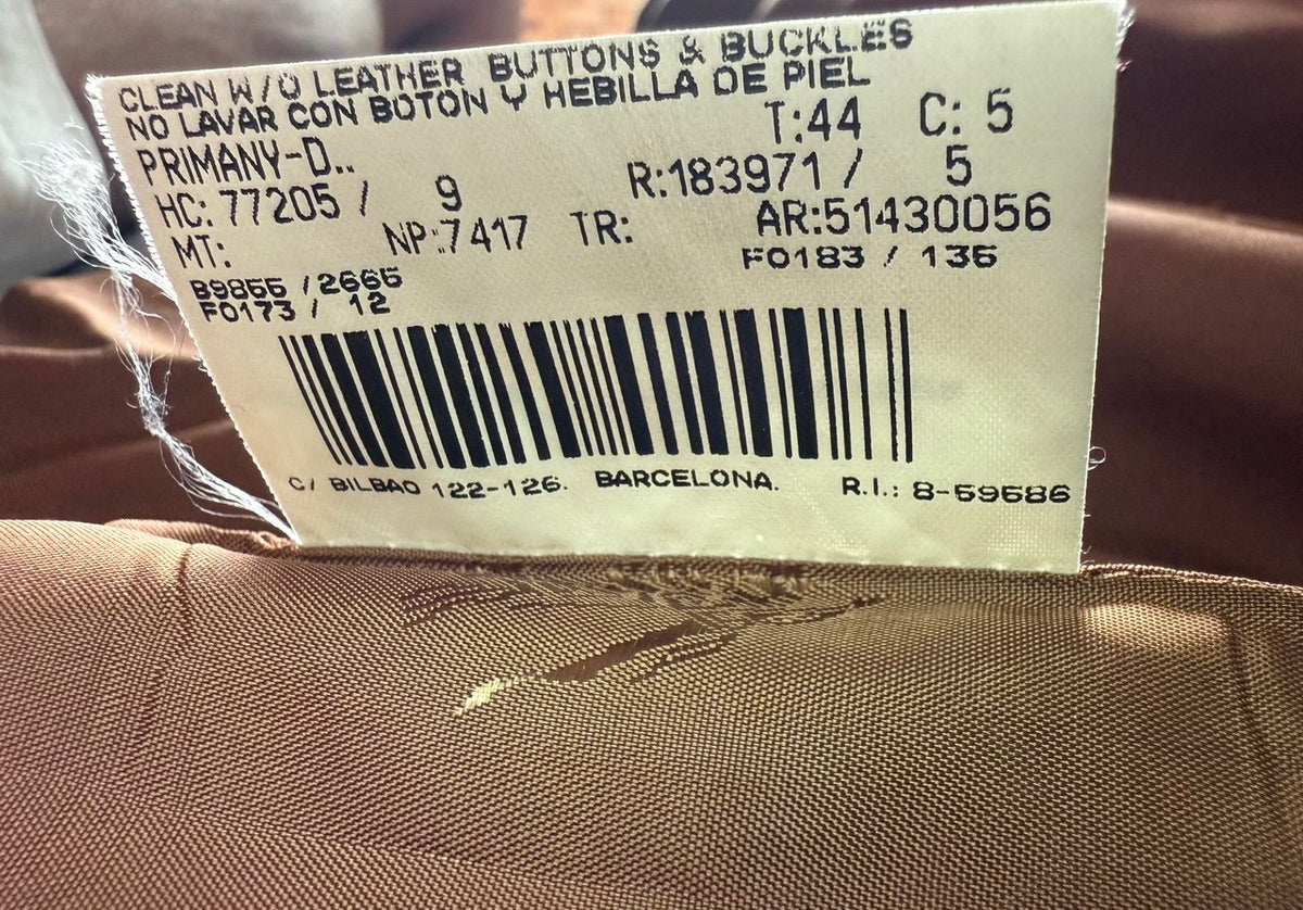 Americana Burberrys lana merino camel • Talla XXL