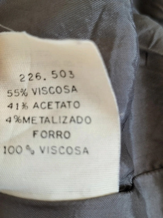 Chaqueta vintage metalizada Pierre Balmain • Talla XL