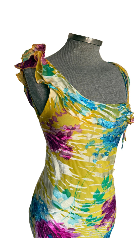 Vestido seda estampado • Talla M