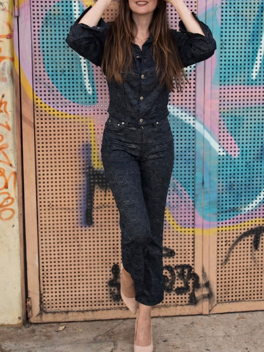 Conjunto monograma Laurèl Jeans • Talla XS
