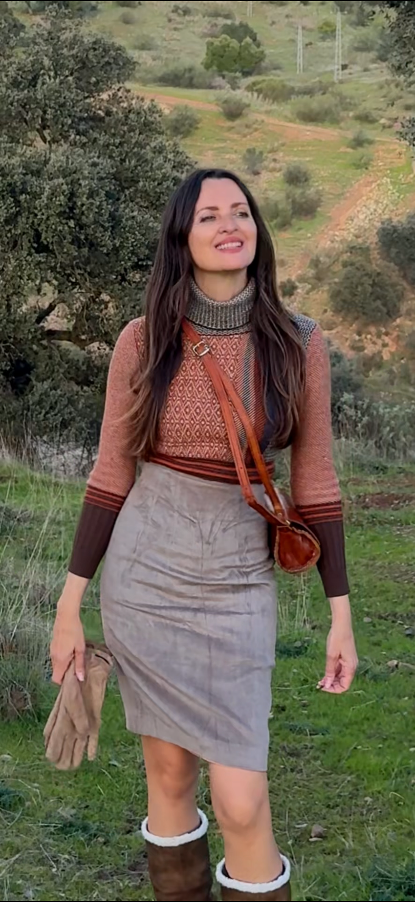 Falda vintage terciopelo Max Mara · Talla M