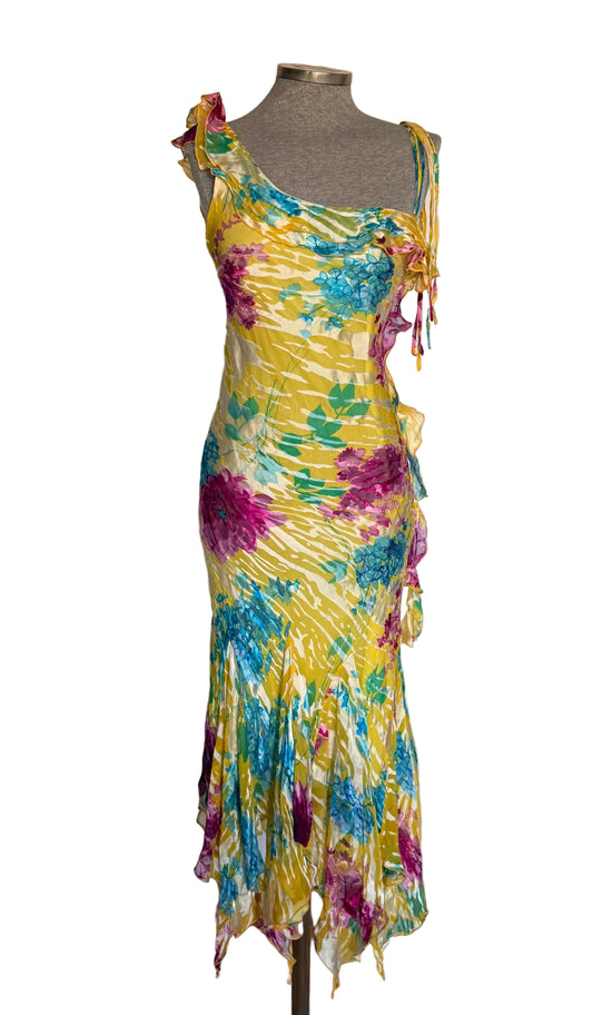 Vestido seda estampado • Talla M