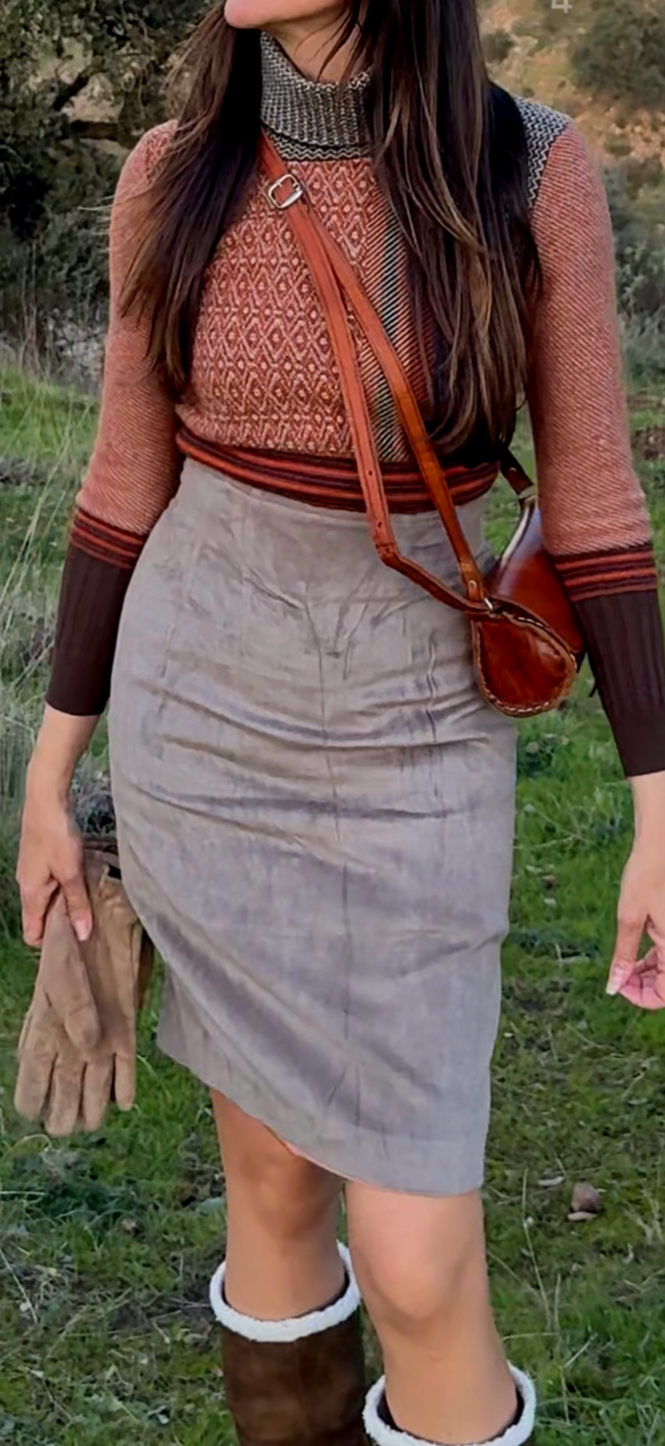 Falda vintage terciopelo Max Mara · Talla M