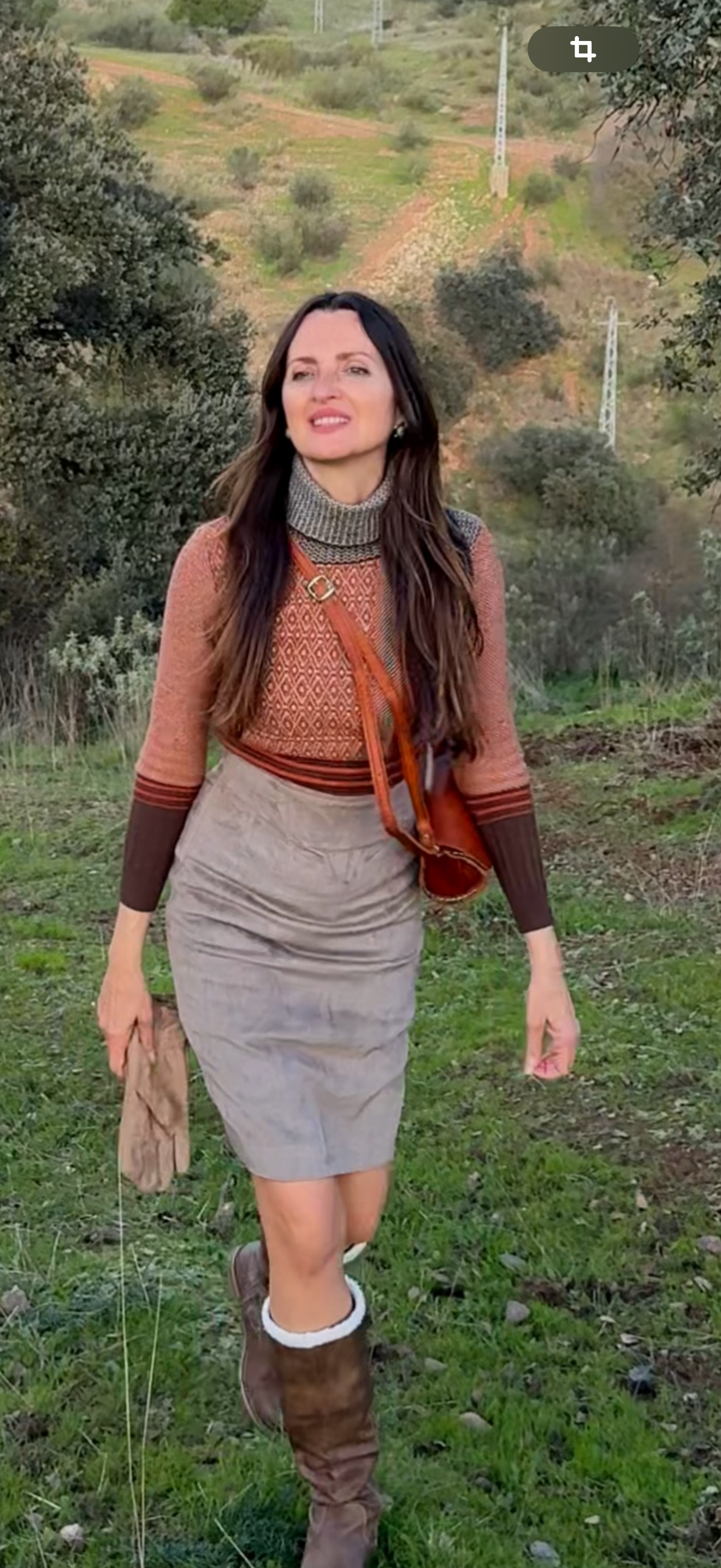 Falda vintage terciopelo Max Mara · Talla M