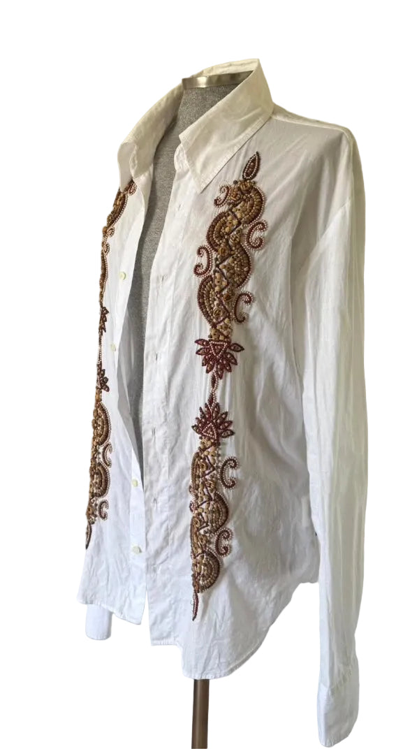 Camisa abalorios Just Cavalli • Talla 3XL