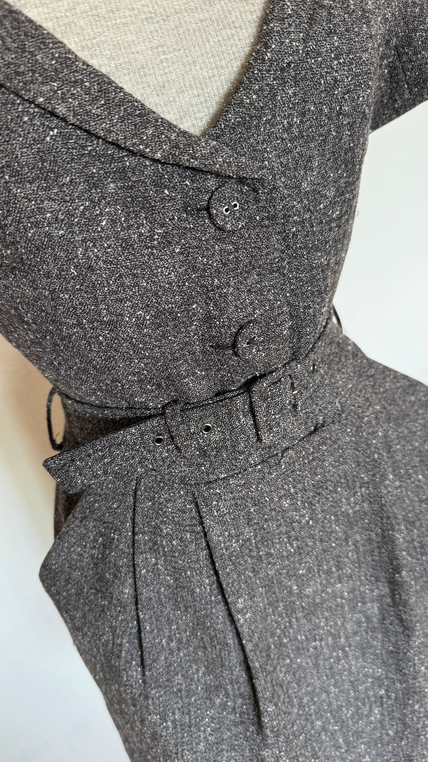 Vestido vintage escote surplice Adolfo Domínguez • Talla S