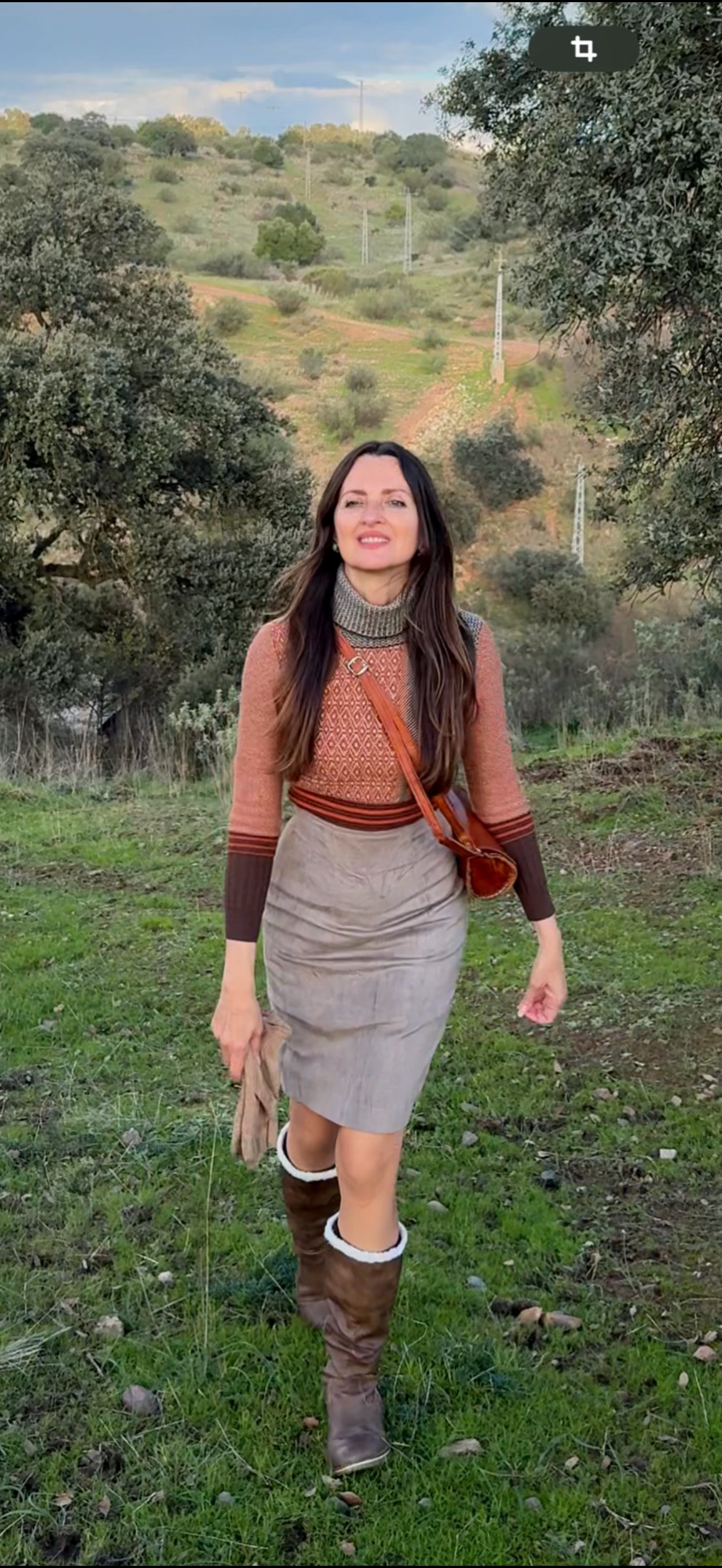 Falda vintage terciopelo Max Mara · Talla M