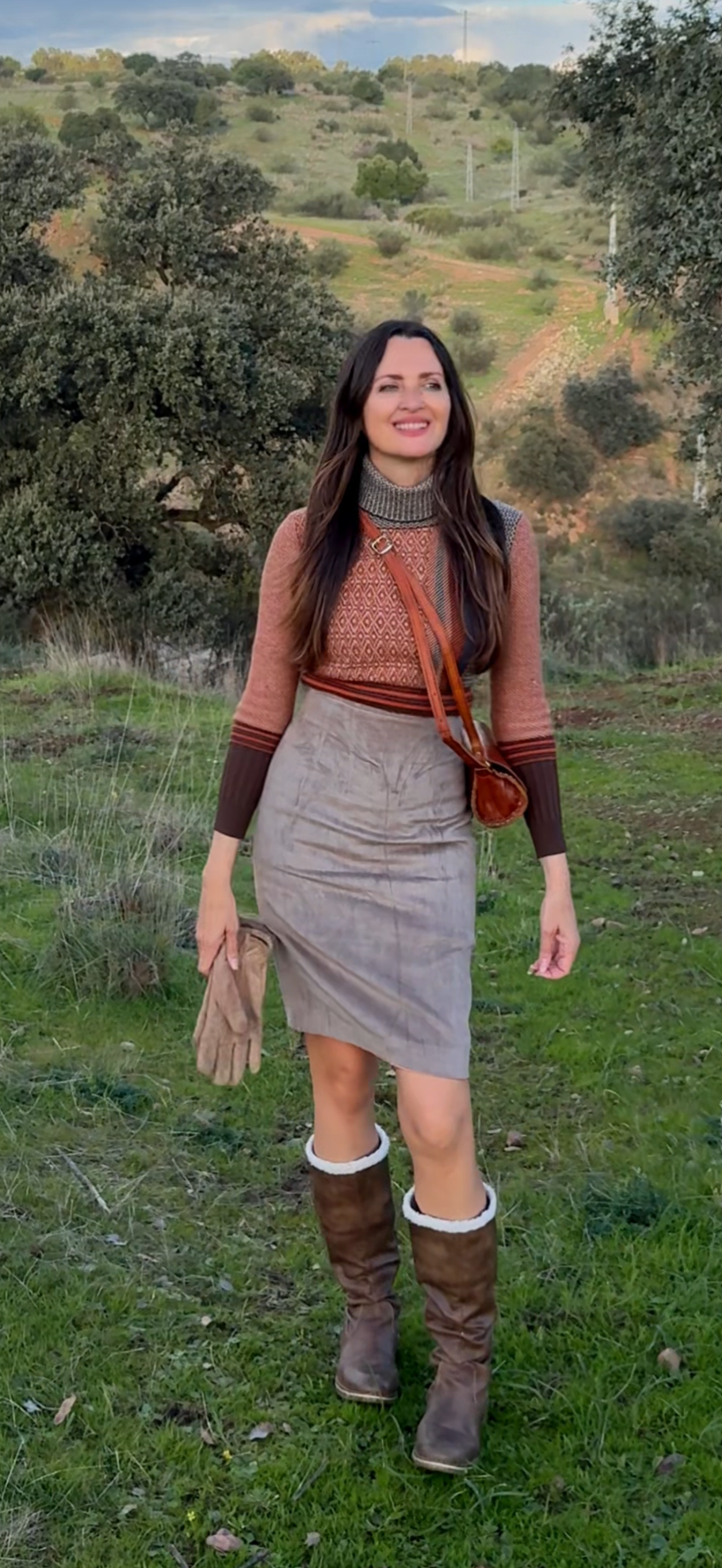 Falda vintage terciopelo Max Mara · Talla M