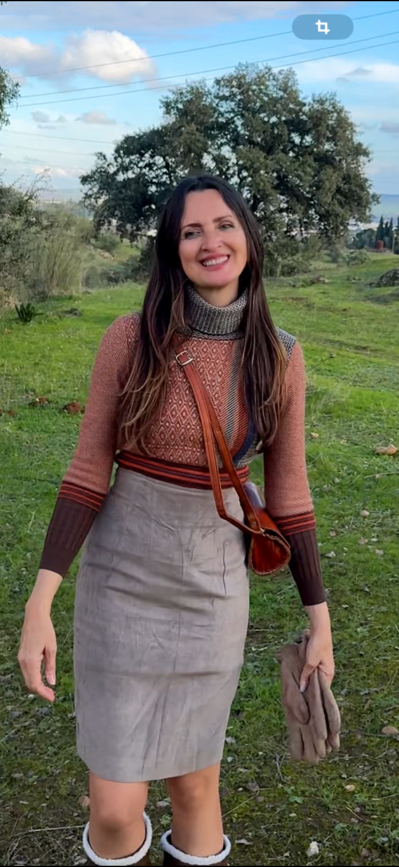 Falda vintage terciopelo Max Mara · Talla M