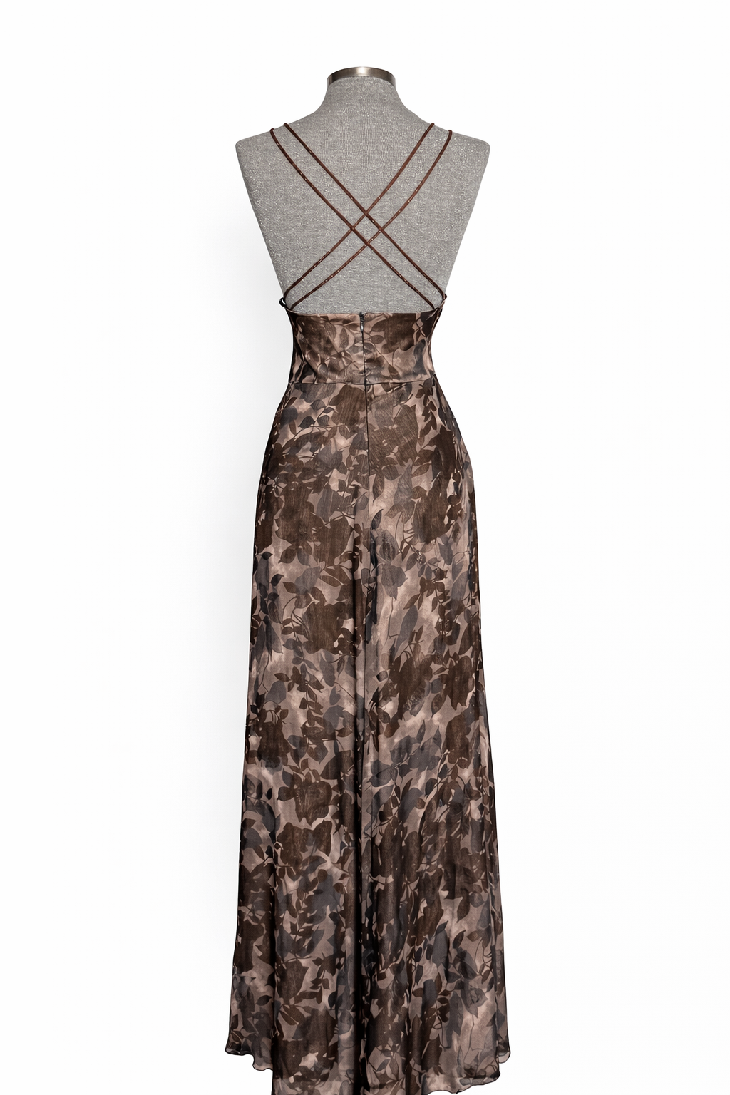 - Vestido largo seda • Talla XXL