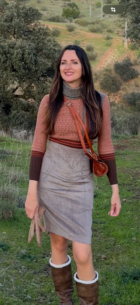 Falda vintage terciopelo Max Mara · Talla M