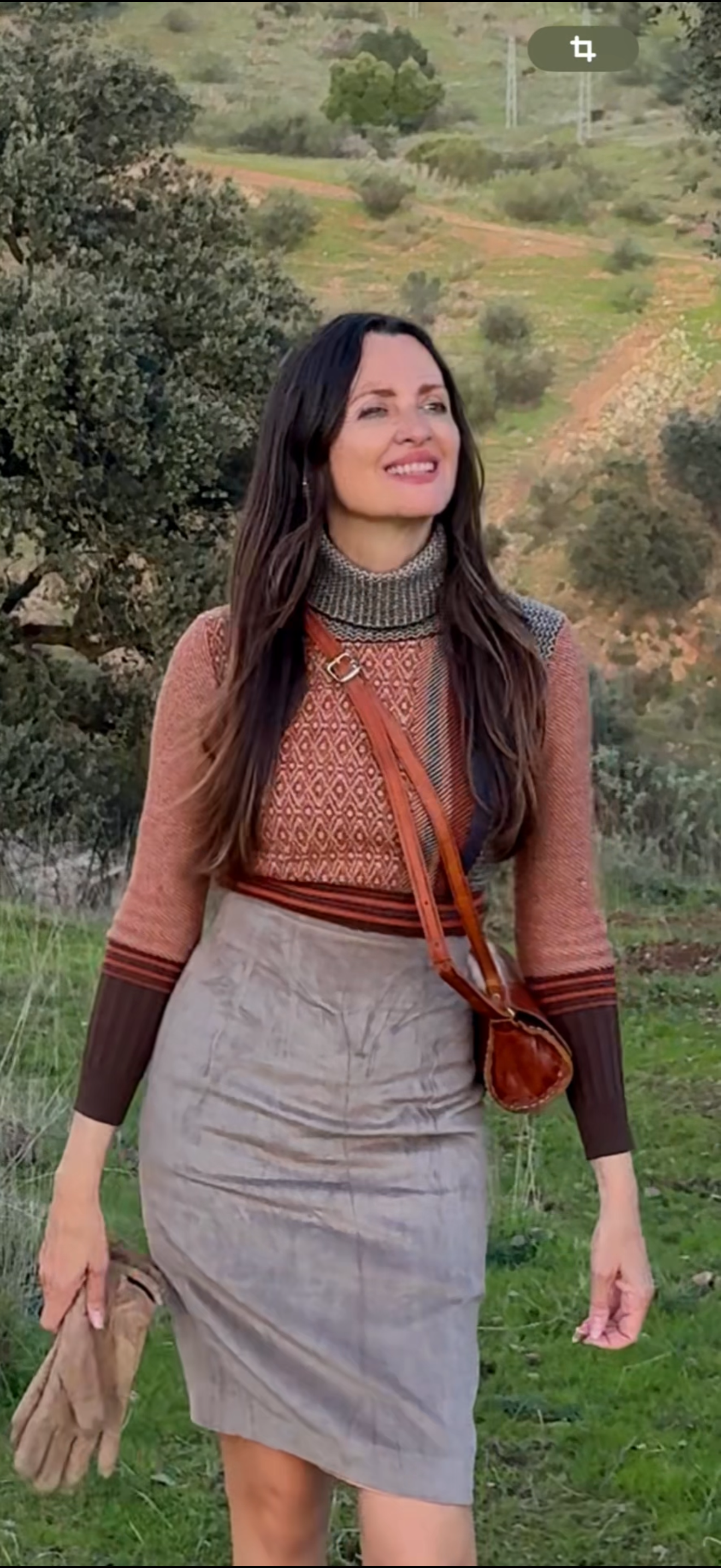 Falda vintage terciopelo Max Mara · Talla M