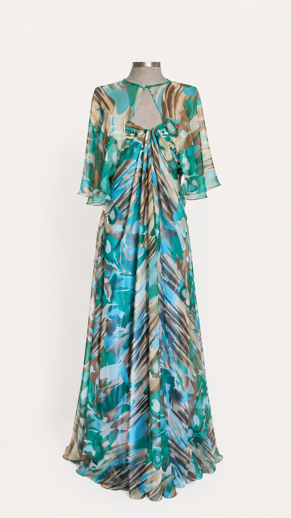 Vestido gala Dynasty London turquesa • Talla 3XL