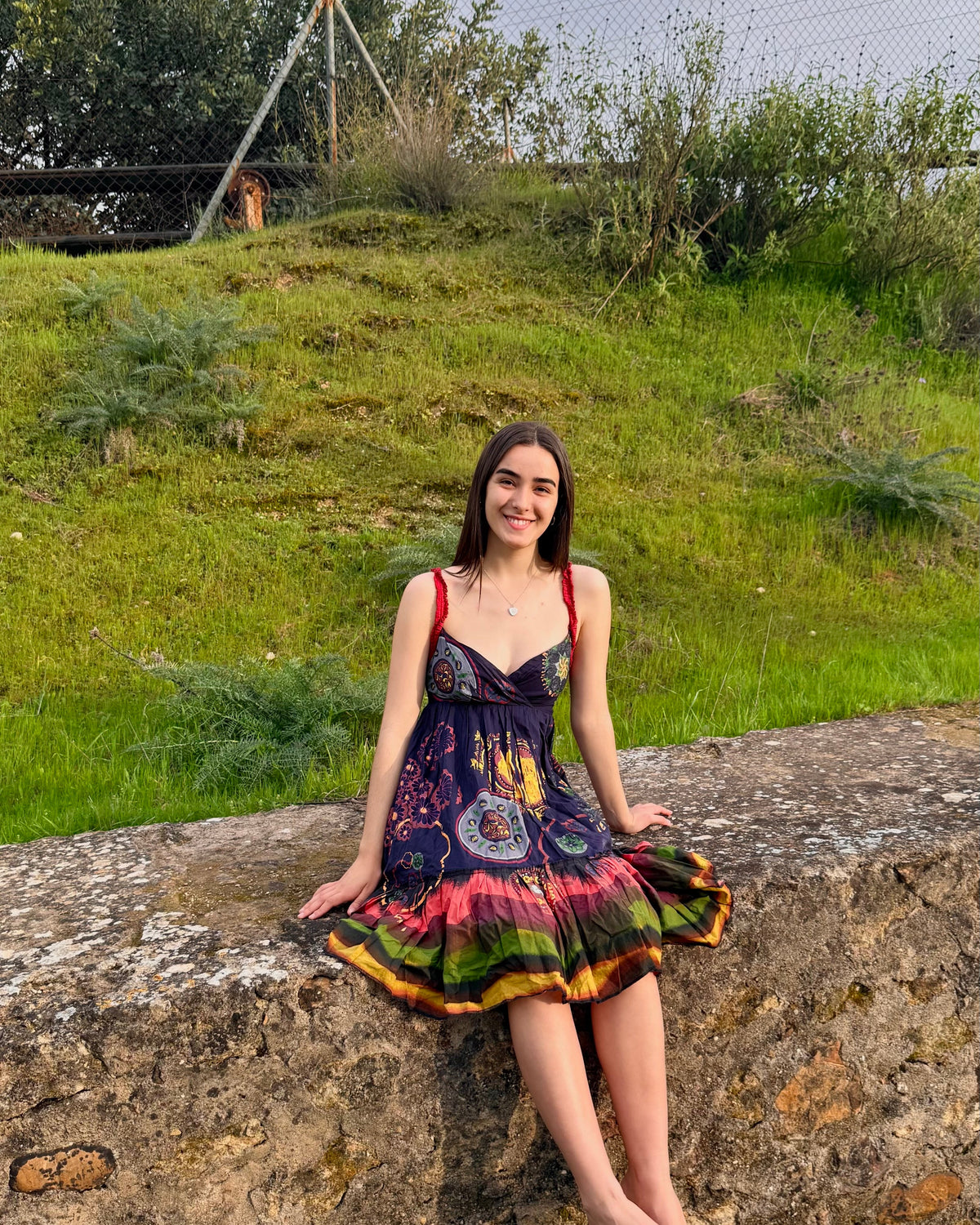 Vestido algodón vuelo Adolfo Domínguez • Talla S