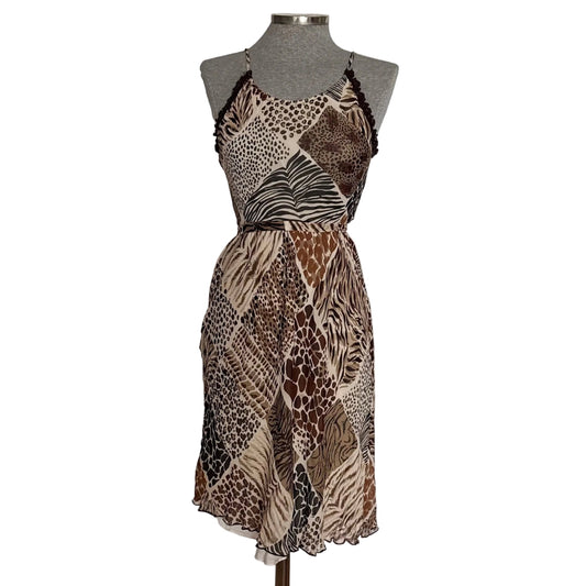 - Vestido seda animal print Moschino • Talla S