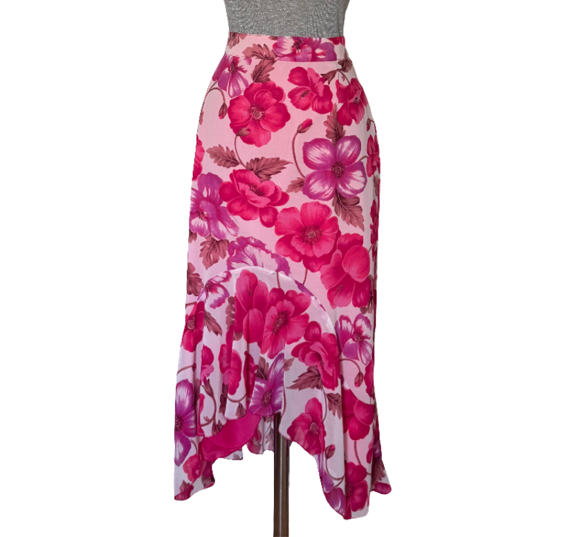 Falda vintage estampada Matilde Cano • Talla M