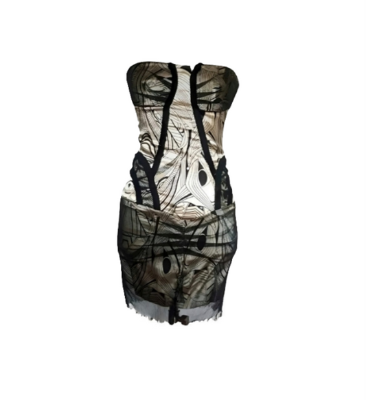 Vestido satén Elisabetta Franchi Celyn • Talla S
