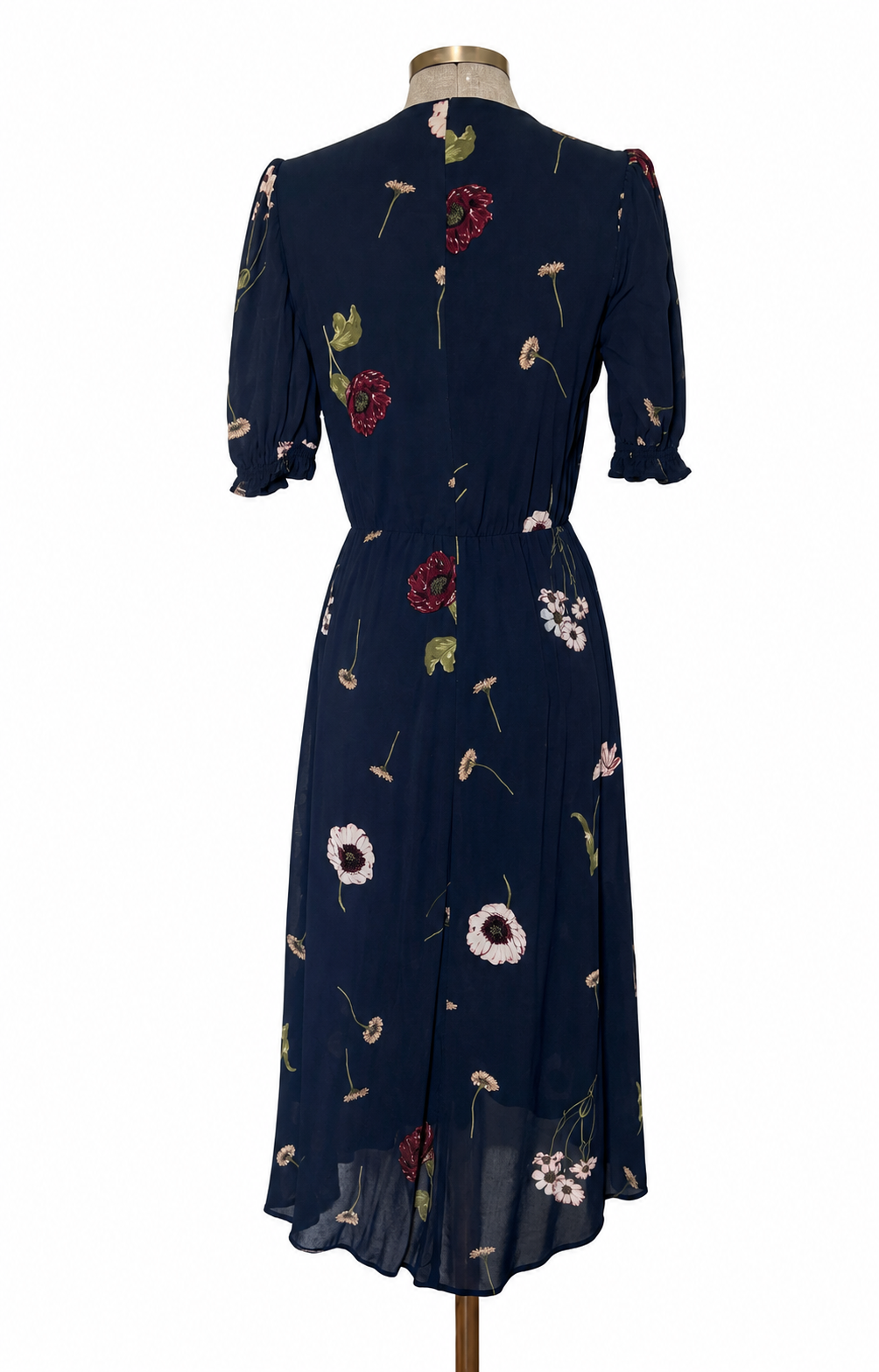 Vestido floral azul marino Reformation • Talla S