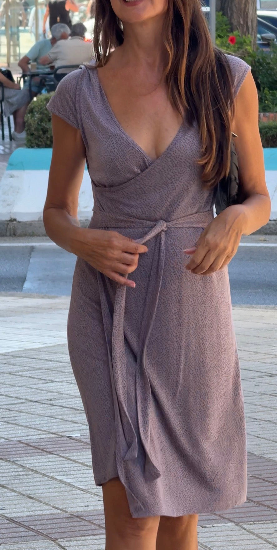 Vestido Adolfo Domínguez cruzado • Talla S