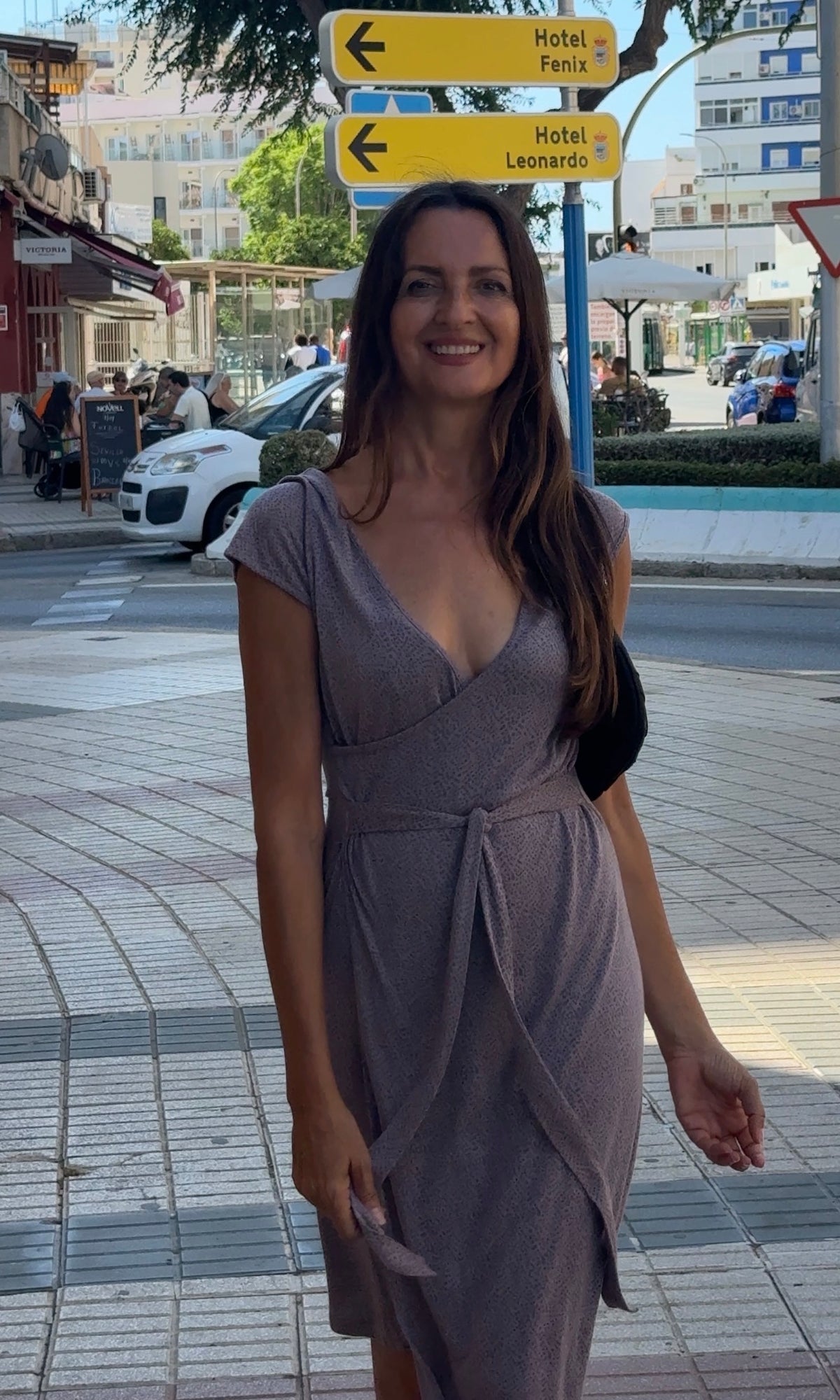 Vestido Adolfo Domínguez cruzado • Talla S