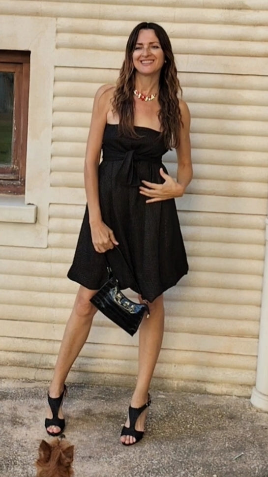 Vestido abullonado DKNY • Talla L