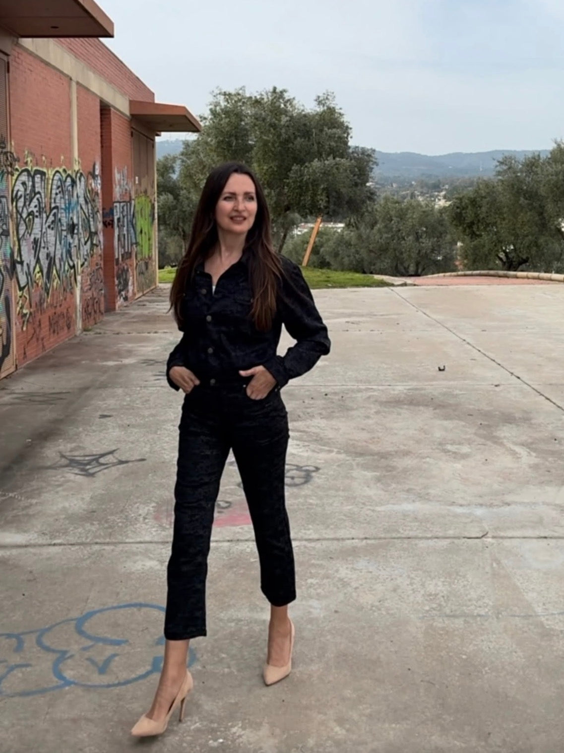 Conjunto monograma Laurèl Jeans • Talla XS