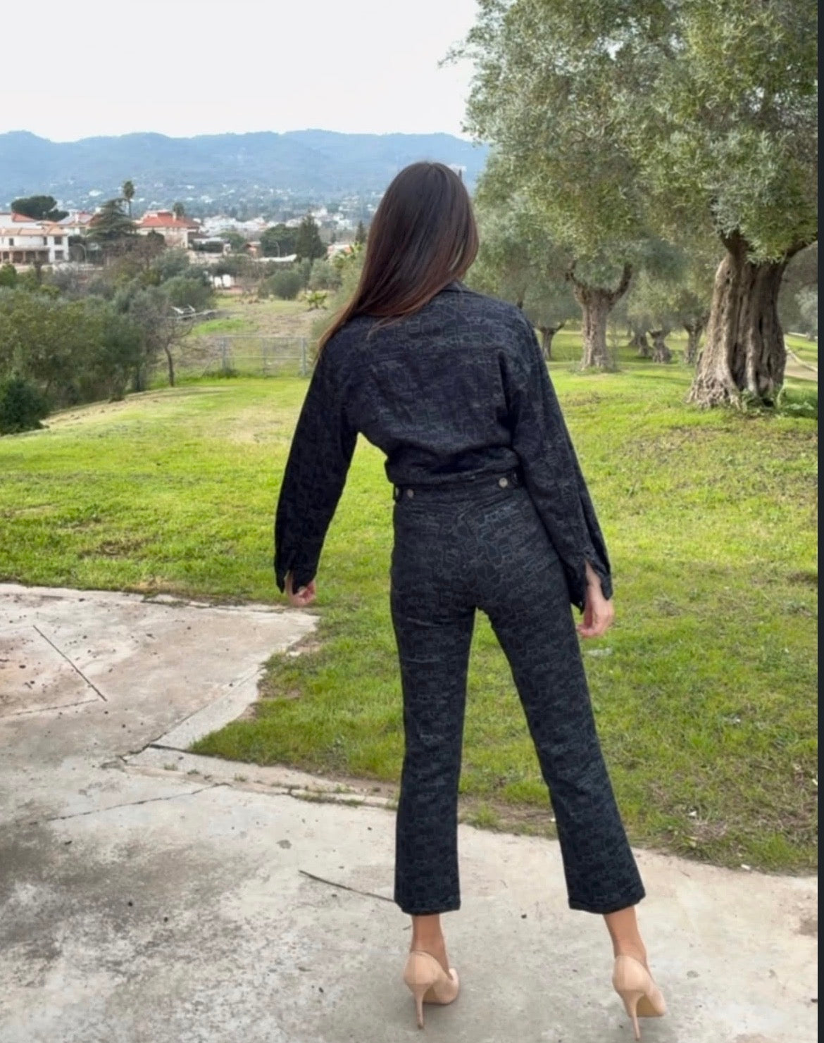 Conjunto monograma Laurèl Jeans • Talla XS