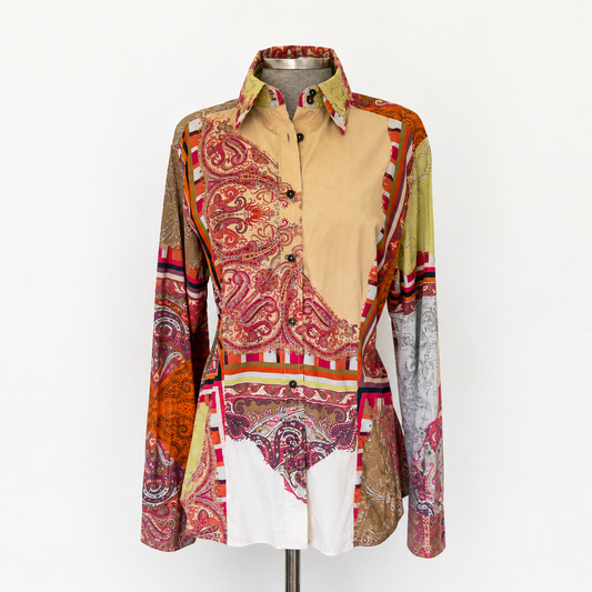 Camisa patchwork Etro • Talla 4XL