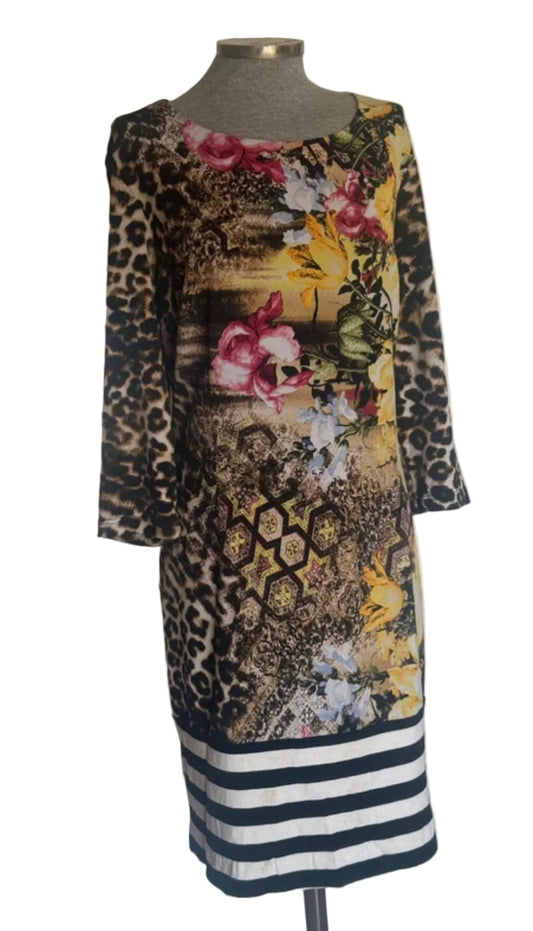 Vestido animal print Frank Lyman • Talla 4XL