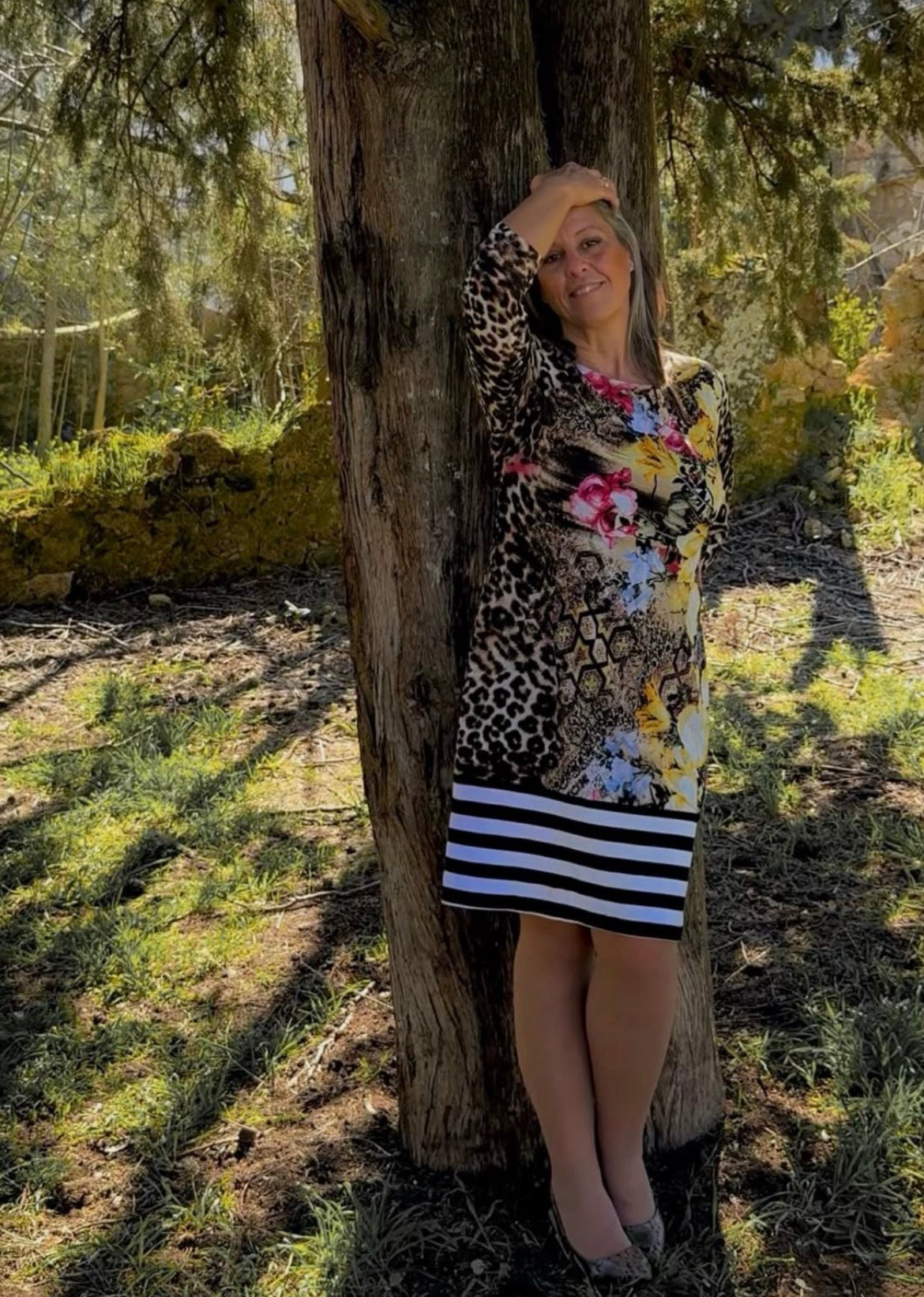 Vestido animal print Frank Lyman • Talla 4XL