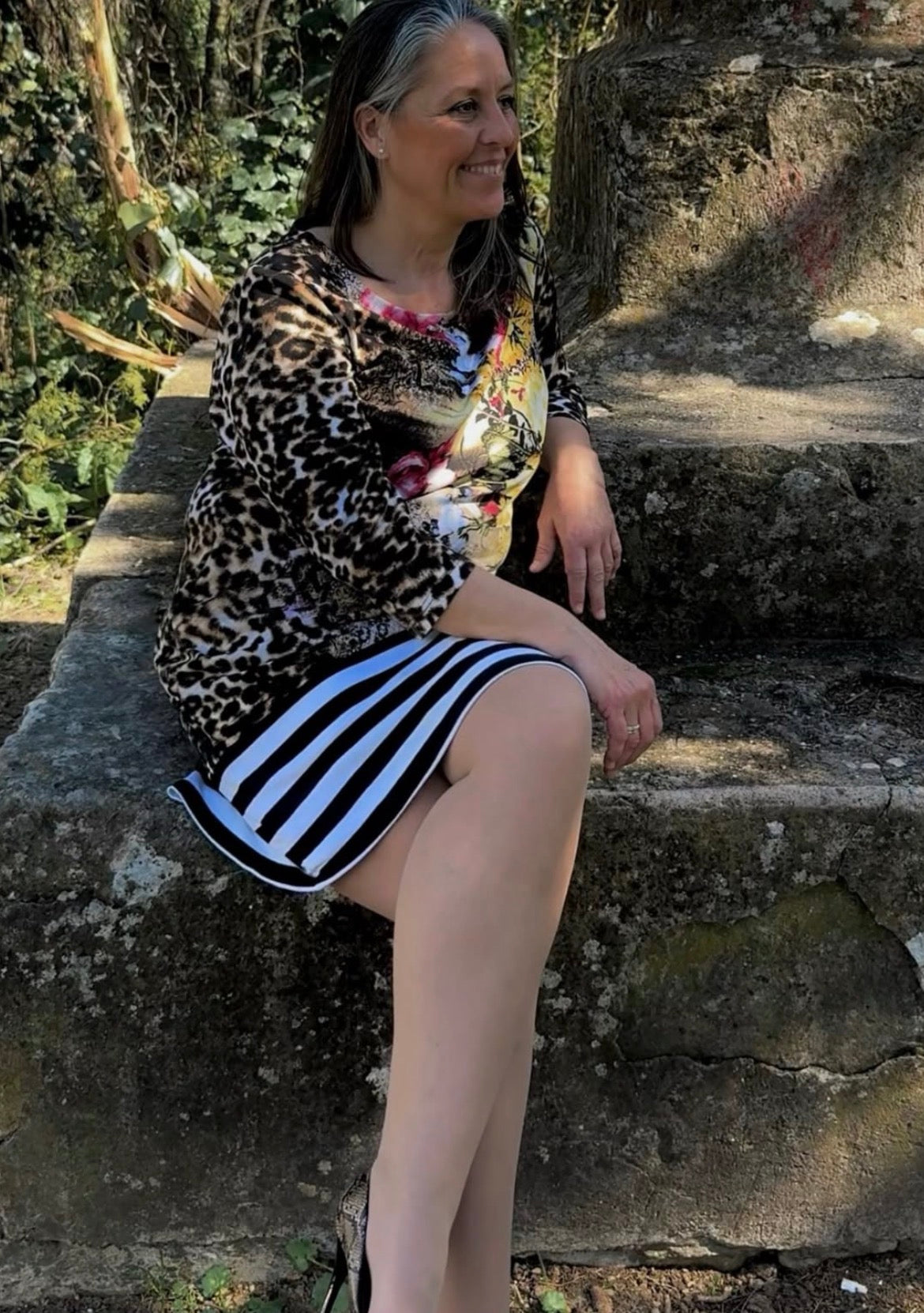 Vestido animal print Frank Lyman • Talla 4XL
