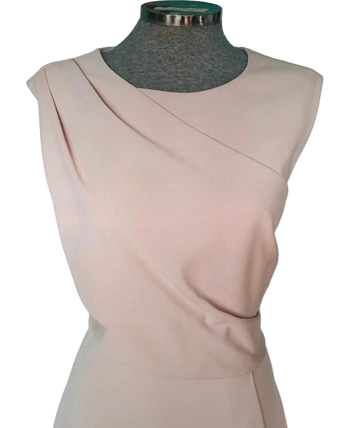 - Vestido crepé musgo Gina Bacconi • Talla XXL