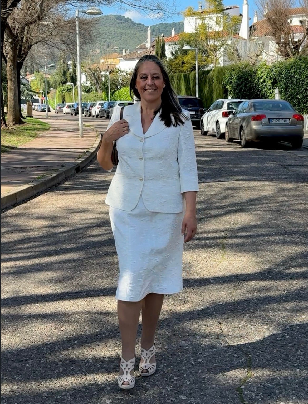 Traje vintage chaqueta y falda • Talla XL