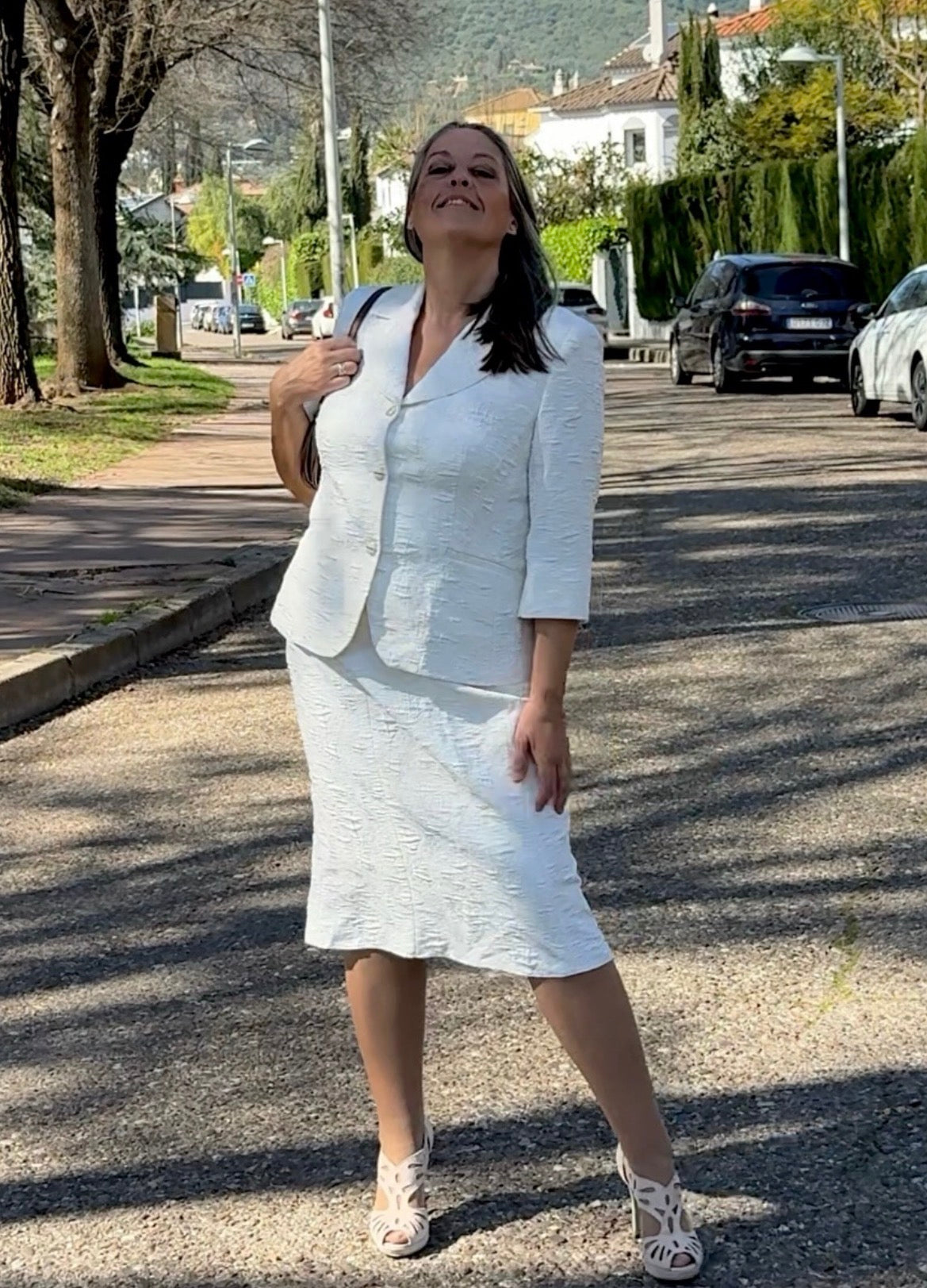 Traje vintage chaqueta y falda • Talla XL