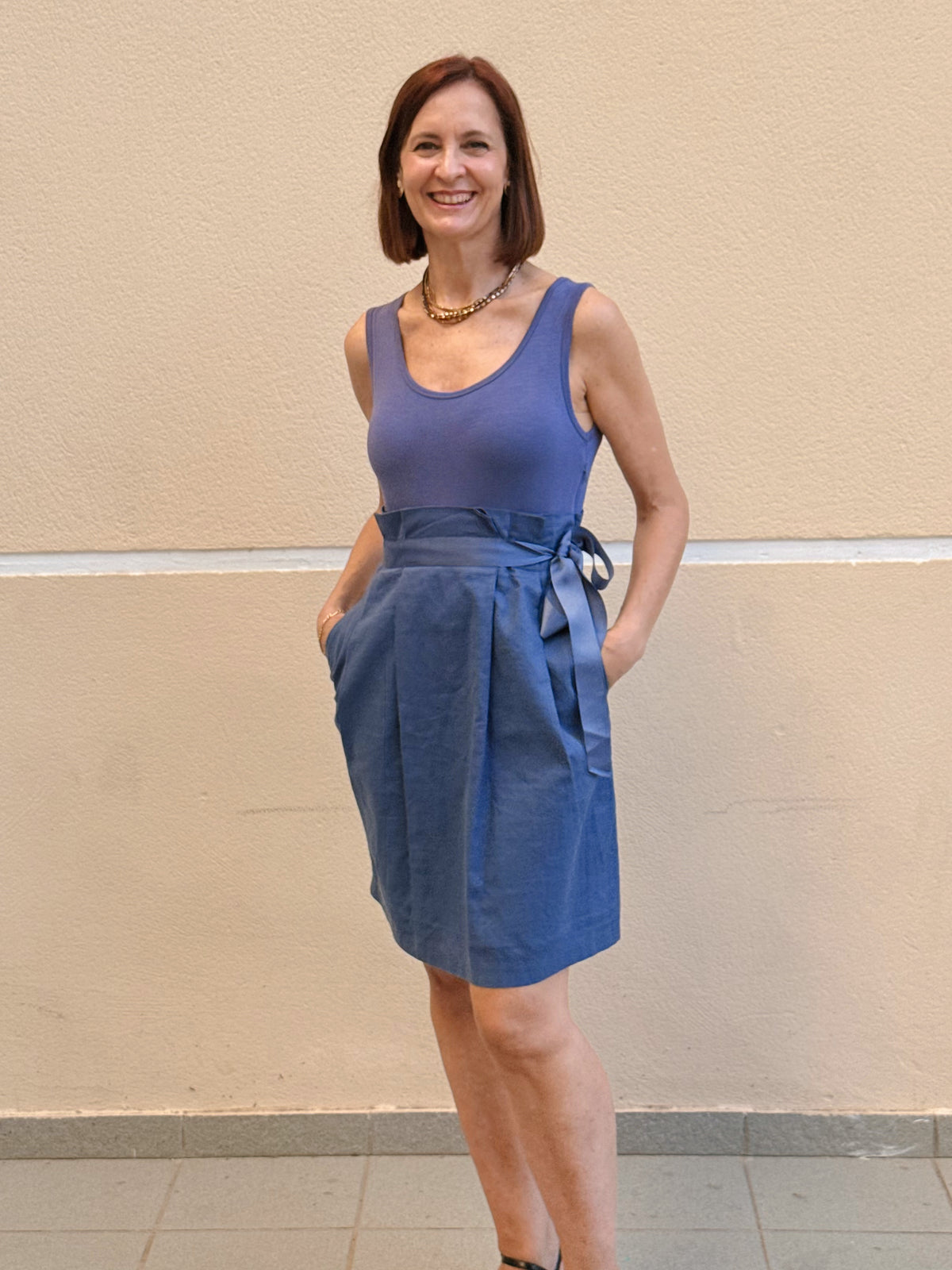 Vestido efecto dos piezas Adolfo Domínguez • Talla L