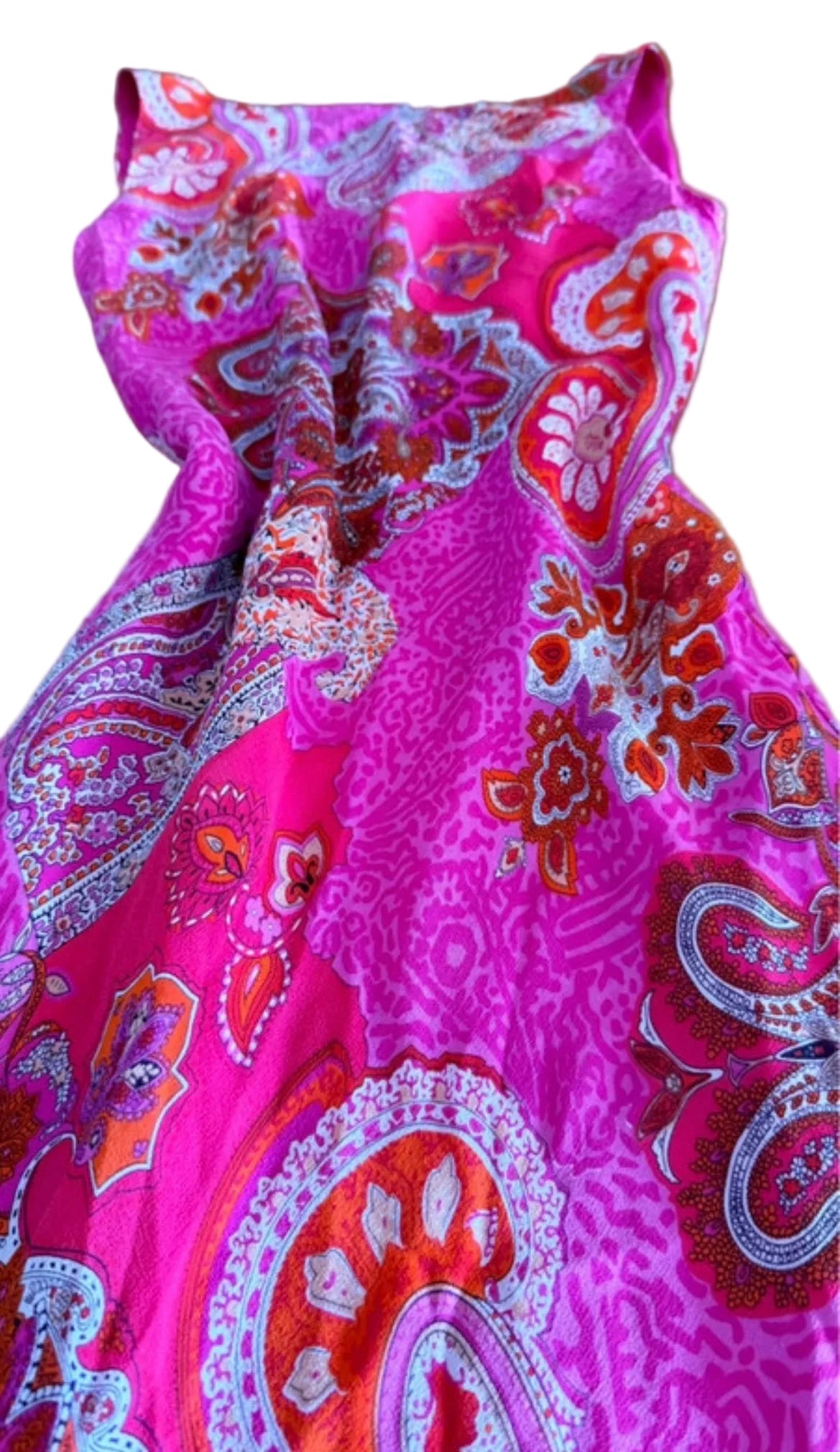 - Vestido seda paisley Shu • Talla S