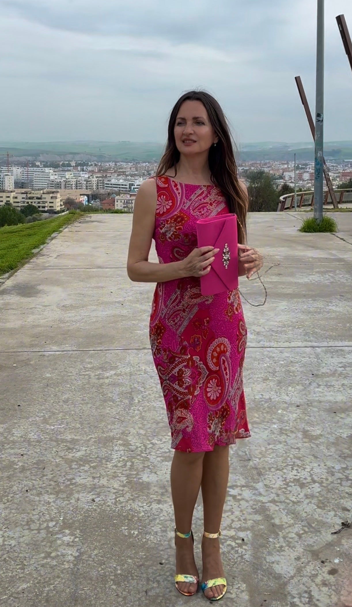 - Vestido seda paisley Shu • Talla S
