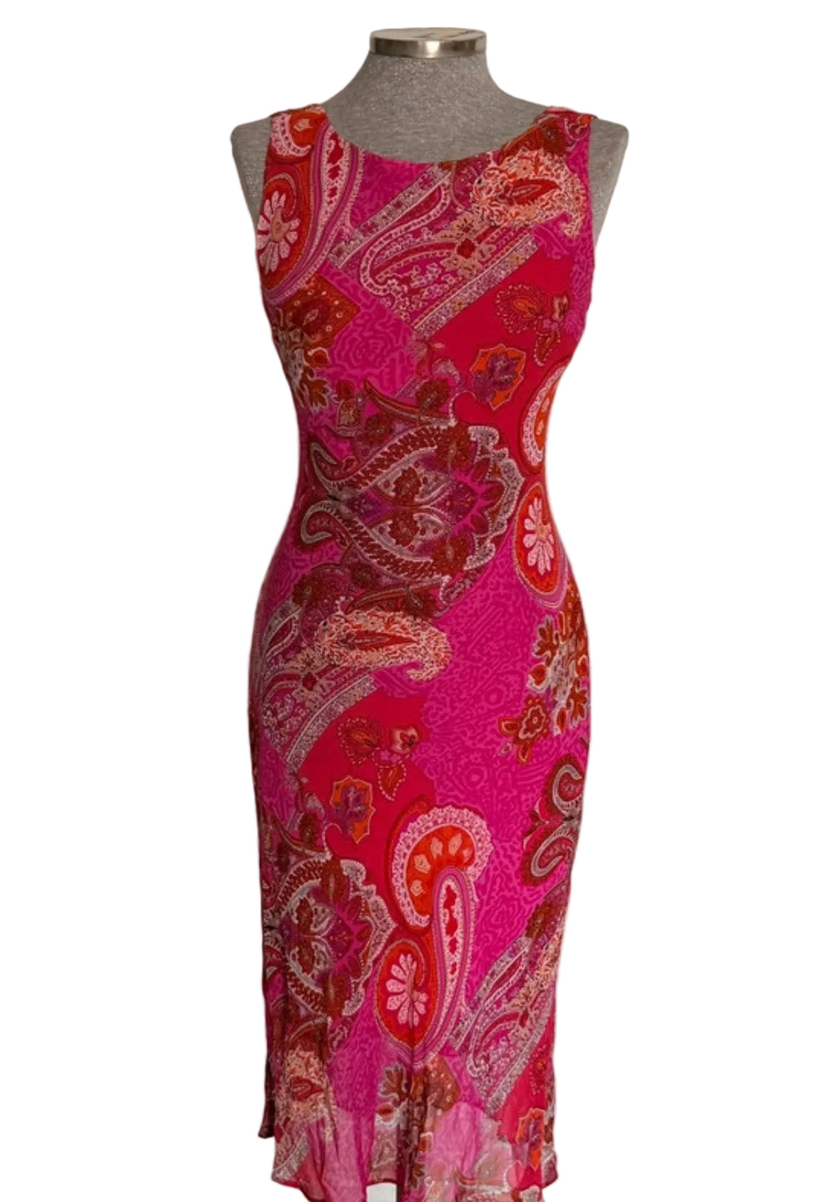 - Vestido seda paisley Shu • Talla S
