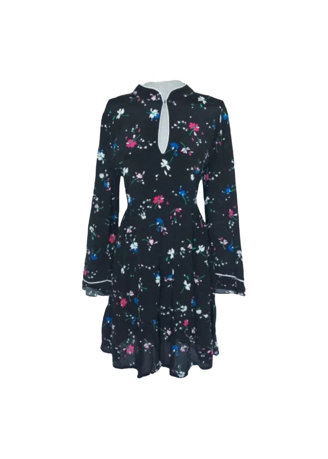 Vestido cuello mao Maje • Talla M