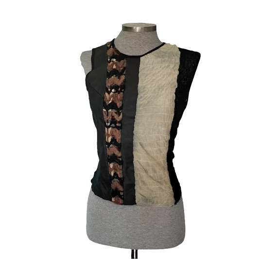Top vintage patchwork Amaya Arzuaga • Talla M