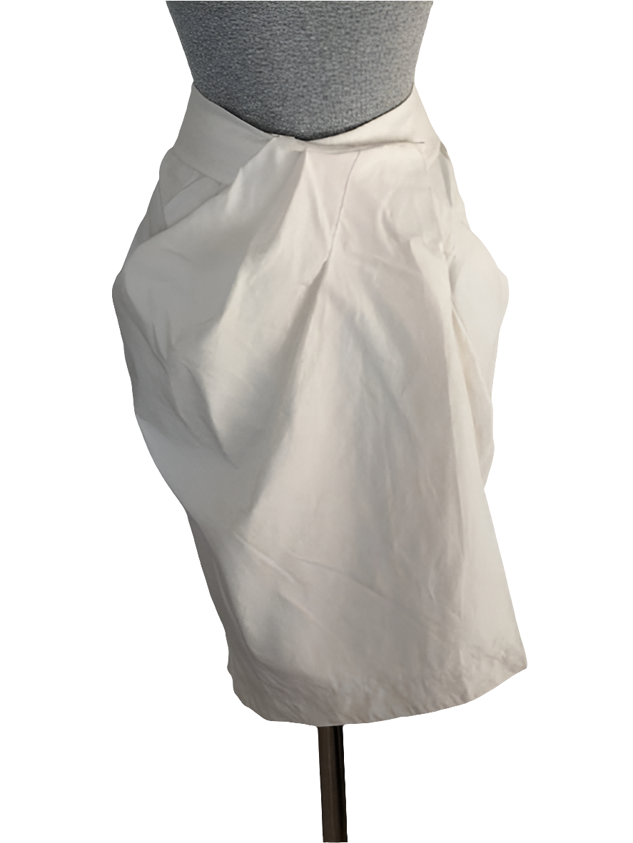 Falda vintage drapeada seda Max Mara • Talla XXL